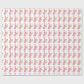 イースターバニーラッピング紙 ラッピングペーパー (フラット)