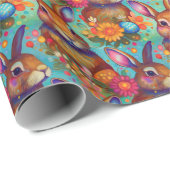 イースターバニーラッピング紙 ラッピングペーパー (ロールコーナー)