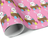 イースターバニーラッピング紙 ラッピングペーパー (ロールコーナー)