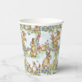 イースターバニーラビットイン春ガーデンパーティー 紙コップ (右)