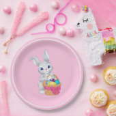 イースターバニーラビットバスケットの卵パーティー ペーパープレート (パーティー)