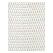 イースターバニーラビットバニーズウォーターカラーフローラ テーブルクロス (正面)