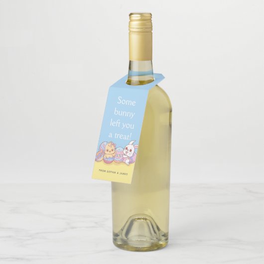イースターバニーラビットヒックエッグ |休日 ボトルネックタグ (アングル)