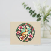 イースターバニーラビットリリー ポストカード (スタンド正面)