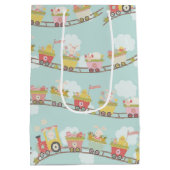 イースターバニーラビット春列車 ミディアムペーパーバッグ (裏面)