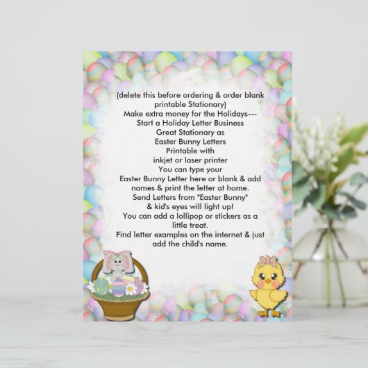 イースターバニーレタービズのイースターレターヘッド (スタンド正面)