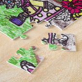 イースターバニー休息 ジグソーパズル (側面)