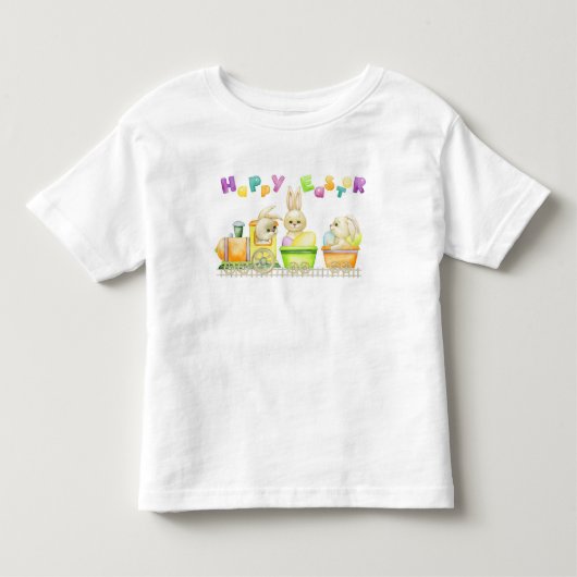 イースターバニー列車 トドラーTシャツ (正面)