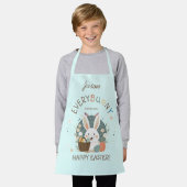 イースターバニー卵バスケットID1013 エプロン (着用した状態)