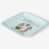 イースターバニー卵バスケットID1013 ペーパープレート (傾斜あり)