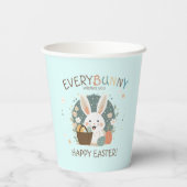 イースターバニー卵バスケットID1013 紙コップ (裏面)