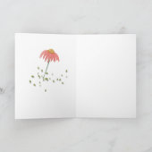 イースターバニー卵引用オレンジイラストレーション シーズンカード (内部)