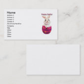 イースターバニー名刺 名刺 (正面/裏面)