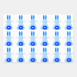 イースターバニー品揃え包装紙(3セット) ラッピングペーパーシート