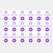 イースターバニー品揃え包装紙（3セット） ラッピングペーパーシート (正面3)