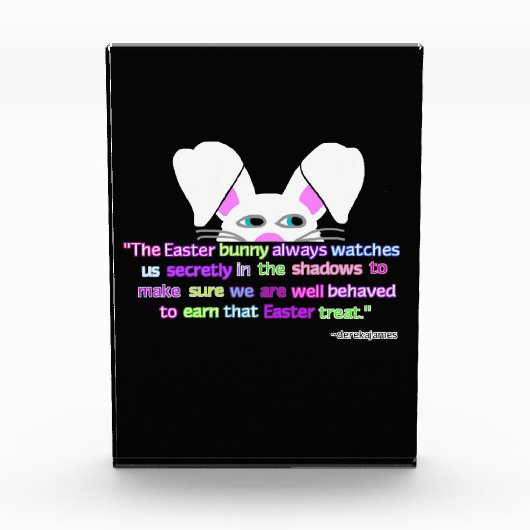 イースターバニー垂直写真ブロック フォトブロック (正面)