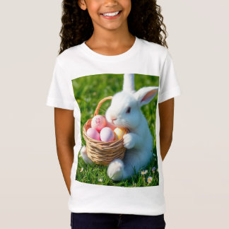イースターバニー子供へ Tシャツ