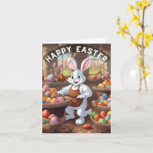 イースターバニー工房 カード (黄色い花)