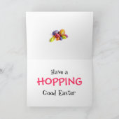 イースターバニー復活祭カード シーズンカード (内部)