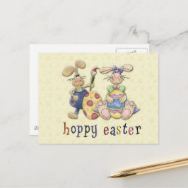 イースターバニー愛 ポストカード