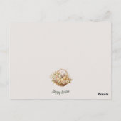 イースターバニー招待状はがき ポストカード (裏面)