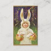 イースターバニー挨拶の喜び 名刺 (正面)