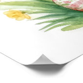 イースターバニー春フローラポスター ポスター (角)