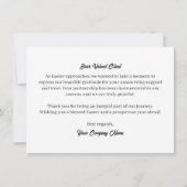 イースターバニー春ホリデーズグリーティングカード シーズンカード (裏面)