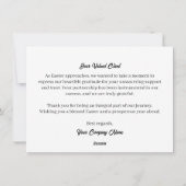 イースターバニー春ホリデーズグリーティングカード シーズンカード (裏面)