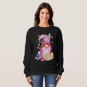 イースターバニー春格言イースターエッグ狩りとB スウェットシャツ (正面フル)