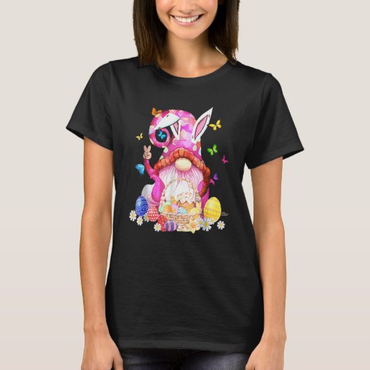 イースターバニー春格言イースターエッグ狩りとB Tシャツ (正面)