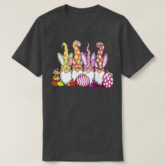 イースターバニー春格言イースターエッグ狩りとB Tシャツ (デザイン正面)