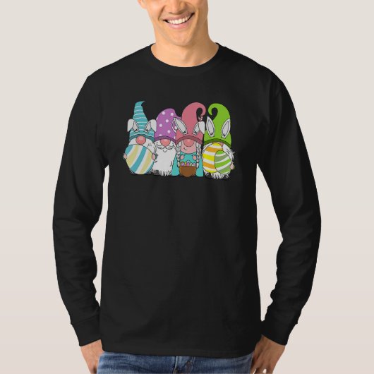 イースターバニー春格言イースターエッグ狩りとB Tシャツ (正面)