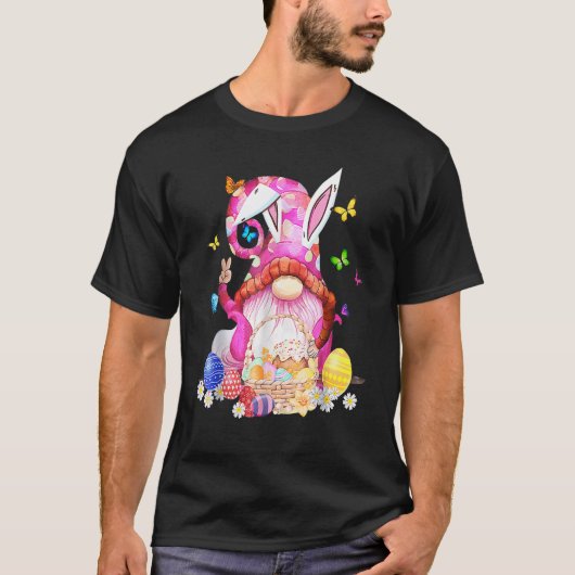 イースターバニー春格言イースターエッグ狩りとB Tシャツ (正面)