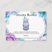 イースターバニー格言おむつラッフルエンクロージャカード 名刺 (正面)