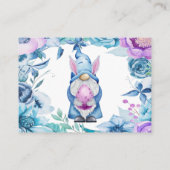 イースターバニー格言おむつラッフルエンクロージャカード 名刺 (裏面)