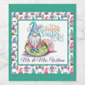 イースターバニー格言カスタム ワインラベル (シングルラベル)