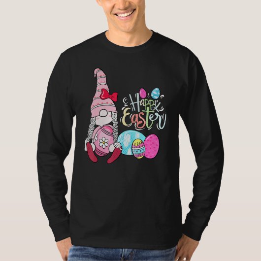 イースターバニー格言ハッピーイースタープン春 Tシャツ (正面)