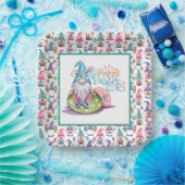 イースターバニー格言 ペーパープレート (パーティー)