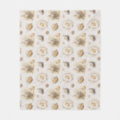 イースターバニー毛布 フリースブランケット (正面)