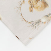 イースターバニー毛布 フリースブランケット (角)