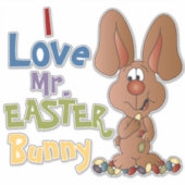 イースターバニー氏が大好き シール (正面)