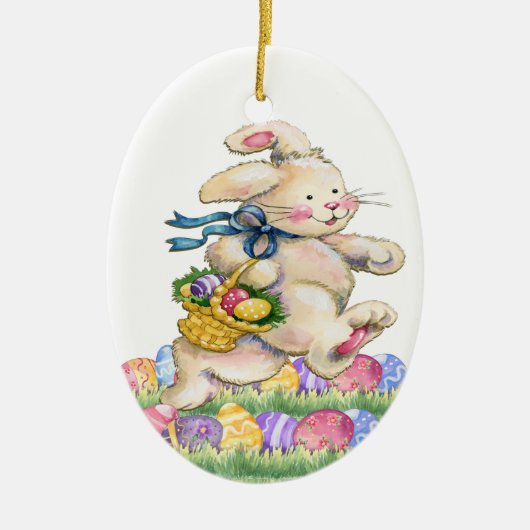 イースターバニー独占的オーナメント セラミックオーナメント (正面)