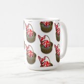 イースターバニー猫 コーヒーマグカップ (正面右)