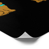 イースターバニー私のお尻が痛い!かわいいウサギ ポスター (角)