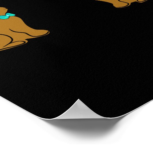 イースターバニー私のお尻が痛い!かわいいウサギ ポスター (角)