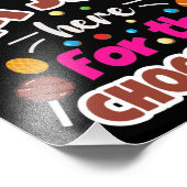 イースターバニー私はチョコレートのためにここにいる フォトプリント            (角)