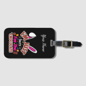 イースターバニー私はチョコレートのためにここにいる ラゲッジタグ (正面横)