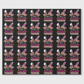 イースターバニー私はチョコレートのためにここにいる ラッピングペーパー (フラット)