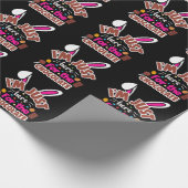 イースターバニー私はチョコレートのためにここにいる ラッピングペーパー (角)